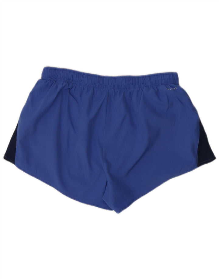Nike - Pantalones cortos deportivos para mujer (talla 40), color azul medio, poliéster