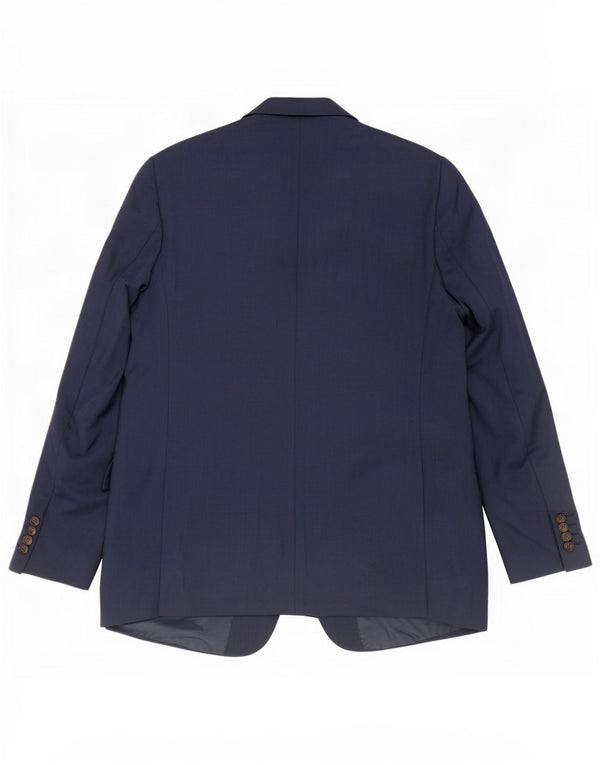 Marks & Spencer Chaqueta tipo blazer de 2 botones para hombre UK 42 Grande Poliéster azul marino