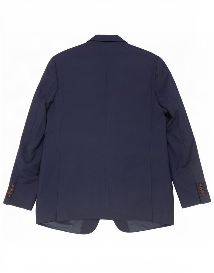 Marks & Spencer Chaqueta tipo blazer de 2 botones para hombre UK 42 Grande Poliéster azul marino