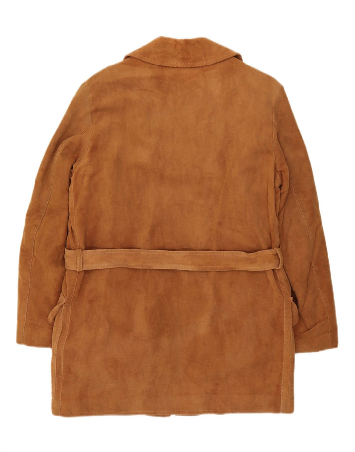 Abrigo vintage para hombre IT 46 Pequeño algodón marrón