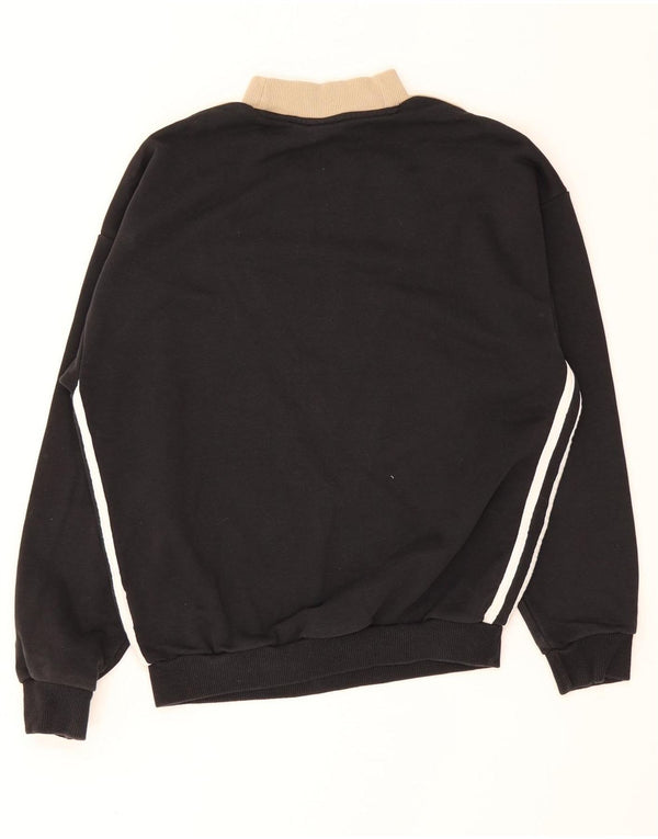 Adidas Mujer Graphic Sudadera Jumper UK 8 Pequeño Negro Colorblock