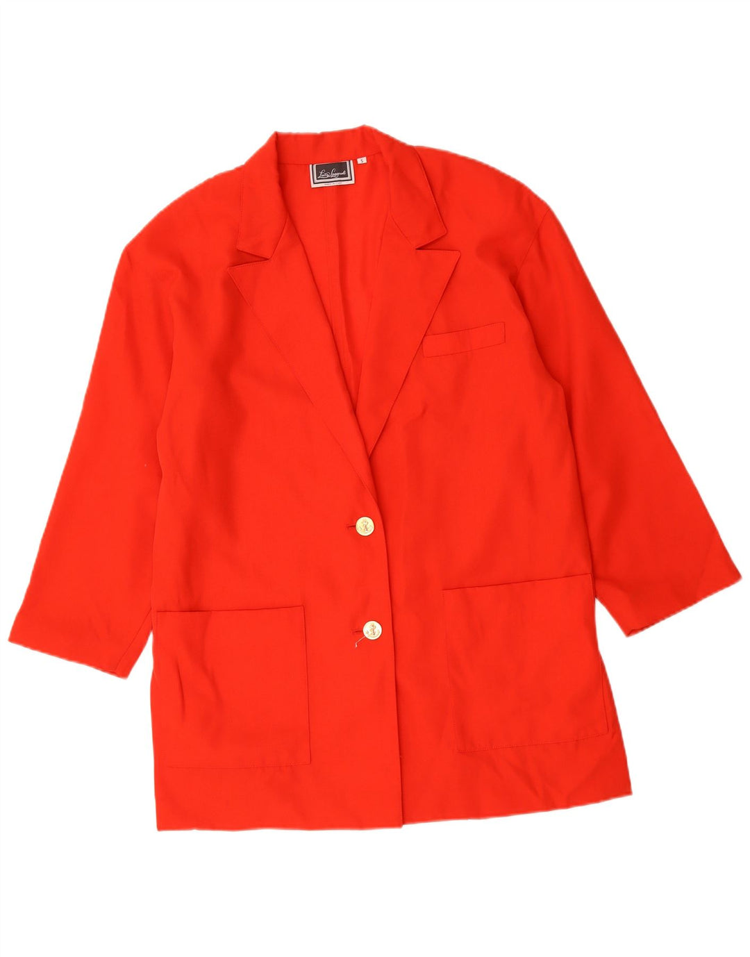 LUISA SPAGNOLI Chaqueta tipo blazer extragrande con 2 botones para mujer UK 10 Small Red