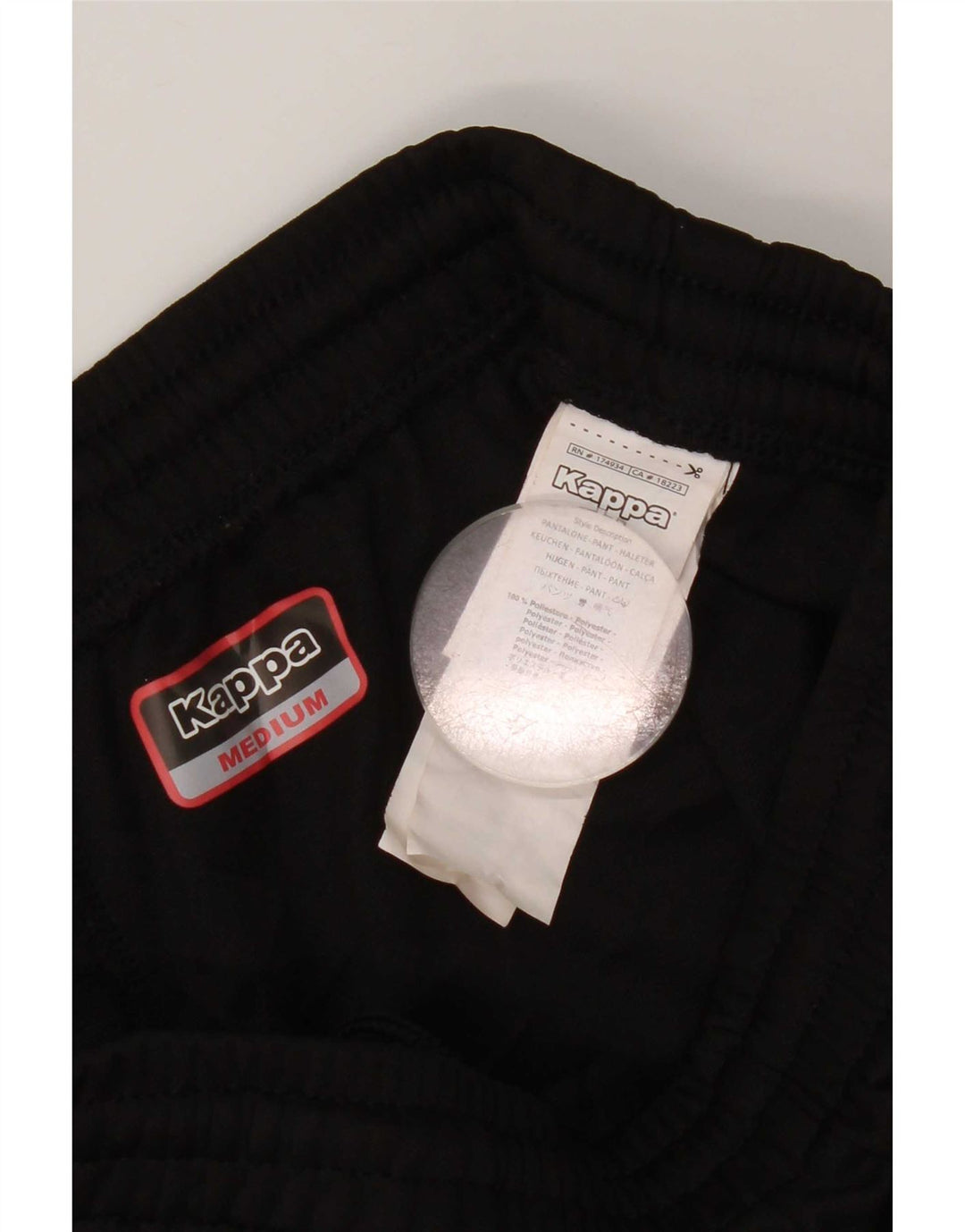 Kappa Hombre Corby Rugby Club Pantalones De Chándal Medium Negro Poliéster