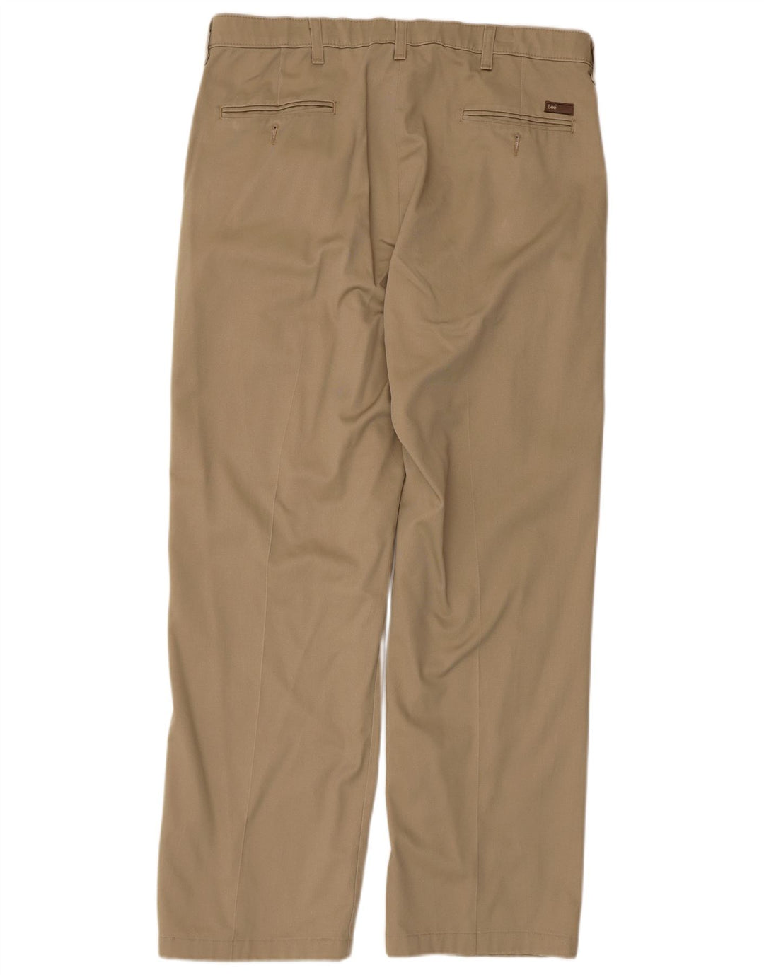 Pantalones chinos con pinzas y ajuste personalizado para hombre Lee W36 L32 Algodón beige