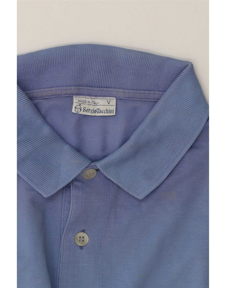 Sergio Tacchini Polo para hombre grande azul
