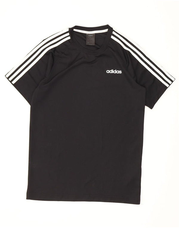 Adidas Mens Climalite Camiseta Top Pequeño Negro Poliéster