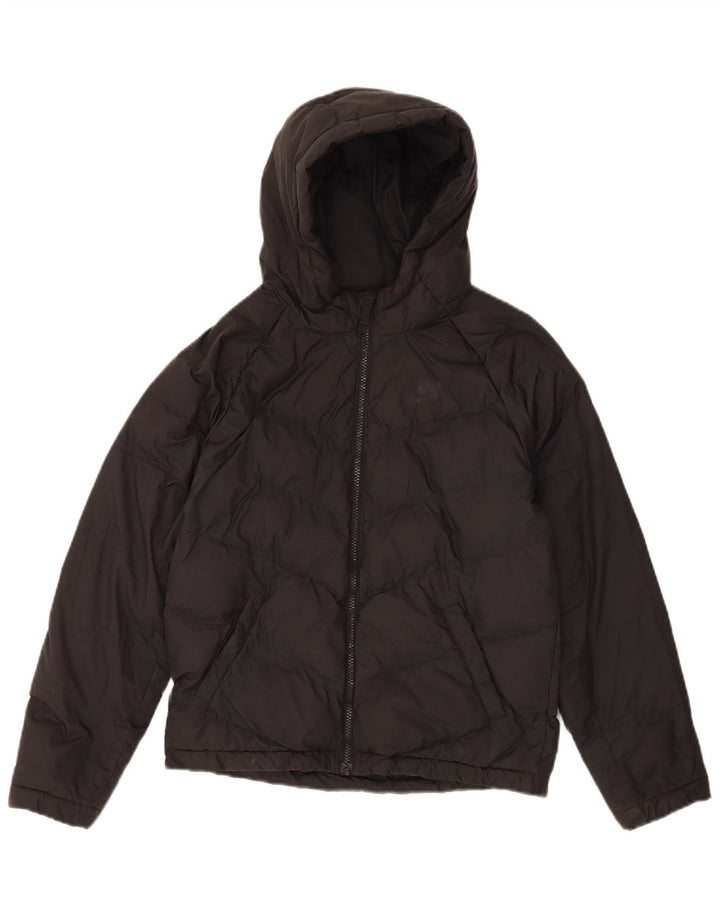 Nike Chaqueta acolchada con capucha para niñas 12-13 años Grande Poliéster negro
