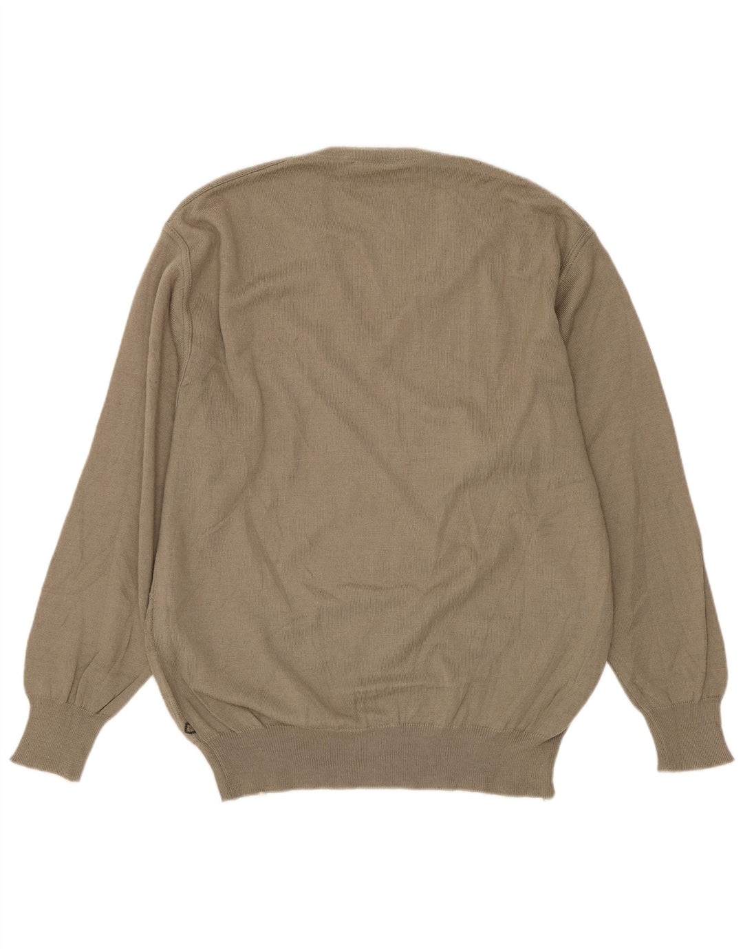 MALAGRIDA Jersey Con Cuello En V De Lana Geométrica Gris Medio Para Hombre