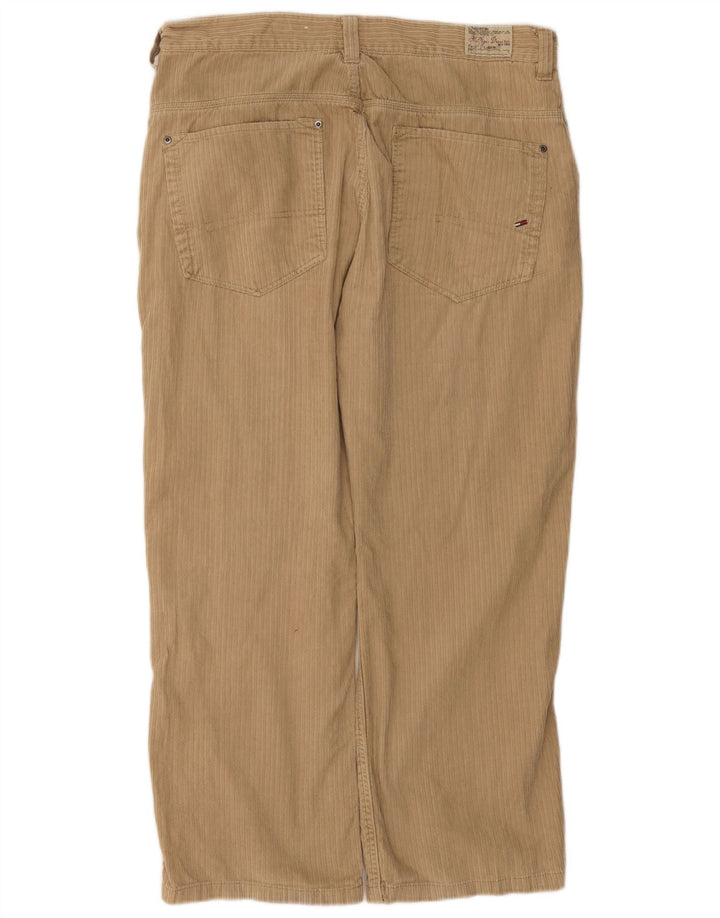 HILFIGER DENIM Pantalón recto de pana para hombre W36 L30 Algodón beige