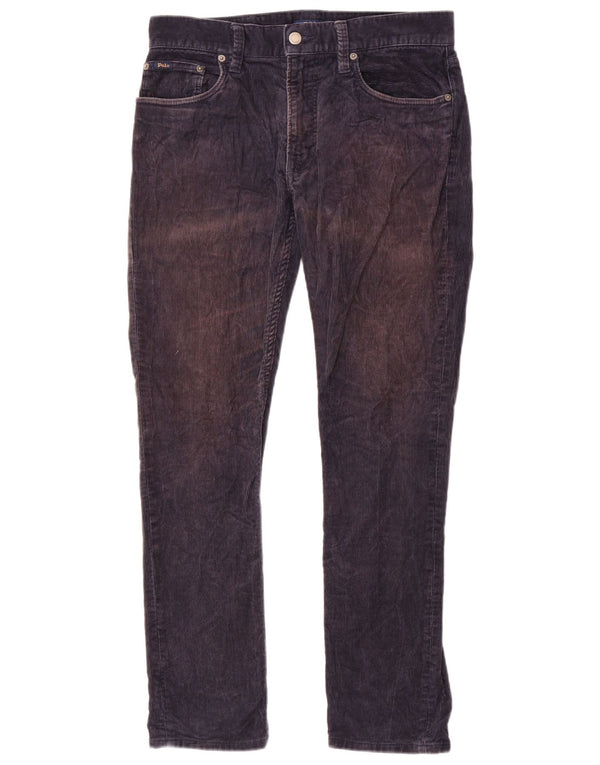 Polo Ralph Lauren Pantalones de pana delgados para hombre W30 L30 Algodón azul marino