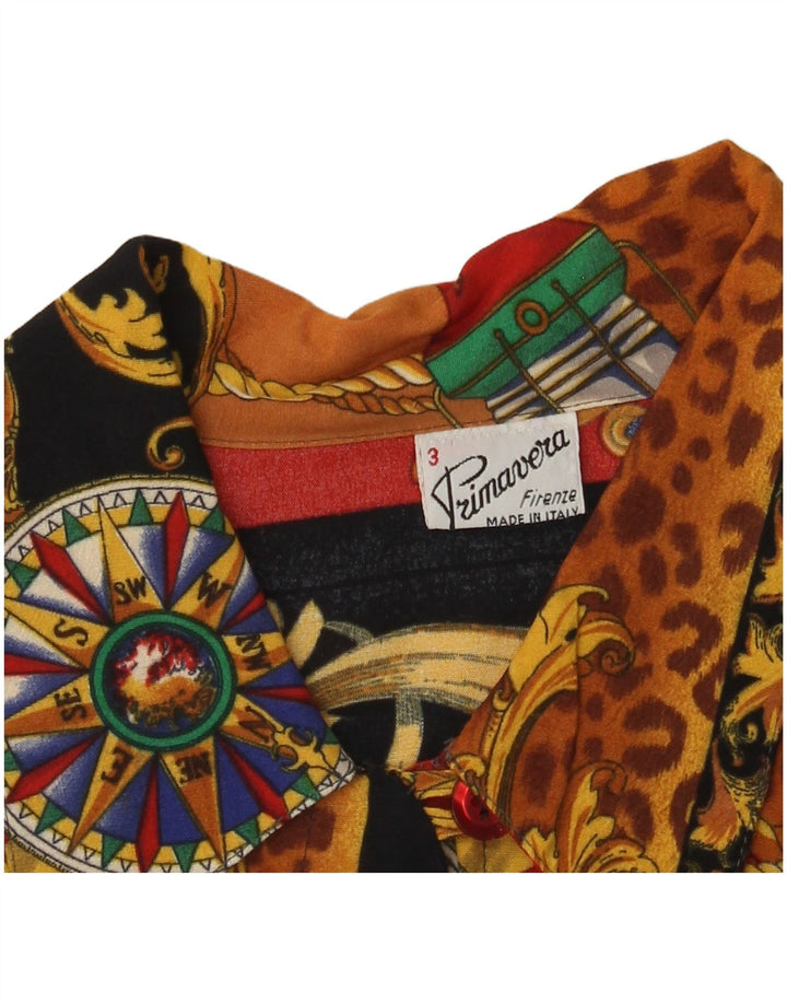 Primavera Firenze Blusa con patrón abstracto para mujer US 3 Small Multicolo