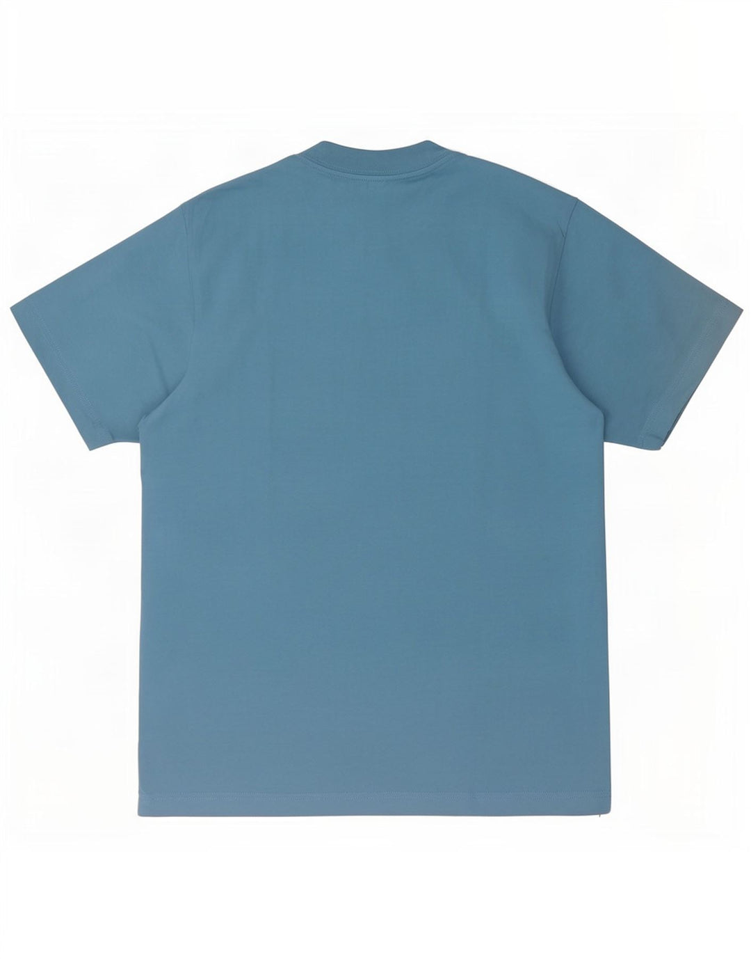 Vintage hombres camiseta gráfica top algodón azul medio