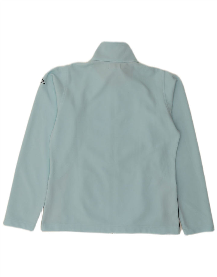 Kappa Mujer Chándal Top Chaqueta UK 40 Grande Azul Colorblock Poliéster