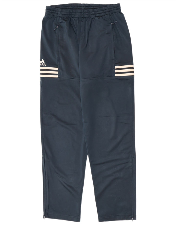 Adidas Pantalones de chándal para hombre UK 38/40 Medium Azul marino Poliéster