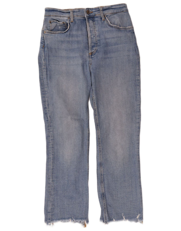 Zara Jeans Rectos Mujer EU 40 Medium W30 L26 Azul