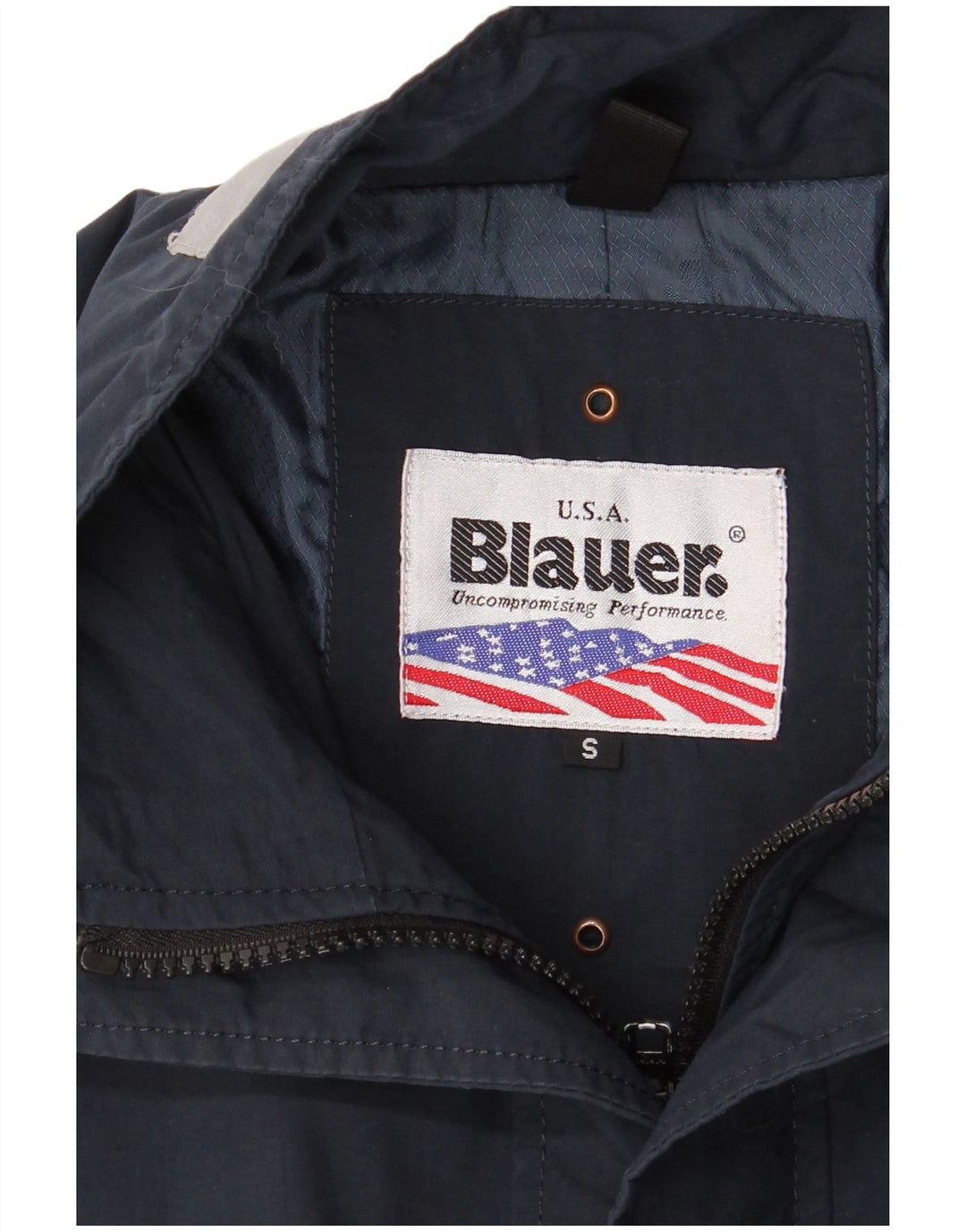 Blauer Chaqueta Bomber para Hombre UK 36 Small Azul Marino Colorblock