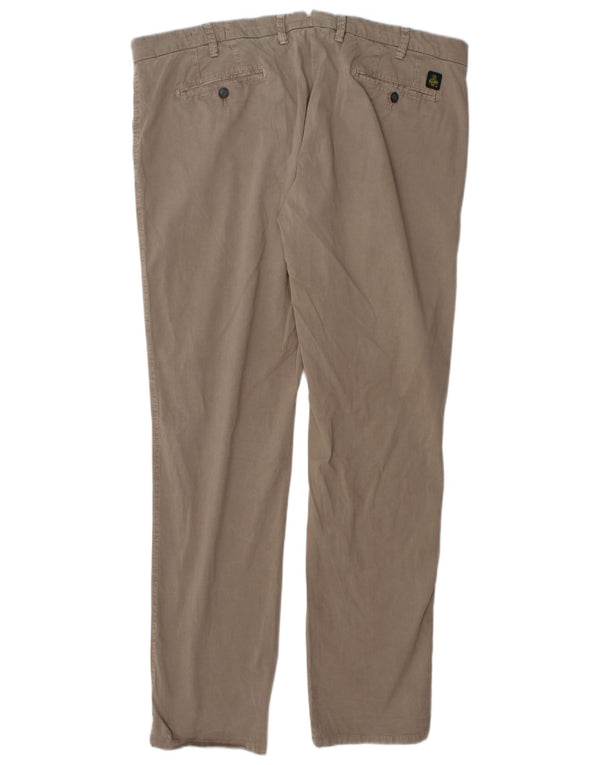 Refrigiwear Pantalón chino ajustado para hombre W44 L33 Algodón beige