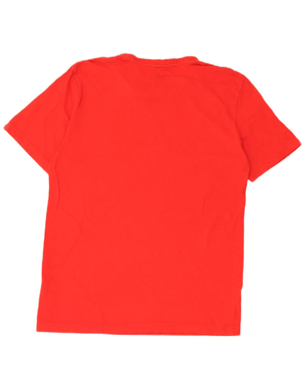 Puma - Camiseta gráfica para hombre, parte superior de algodón rojo mediano