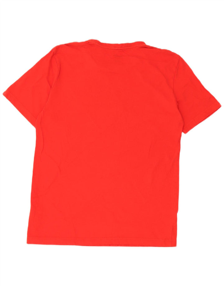 Puma - Camiseta gráfica para hombre, parte superior de algodón rojo mediano