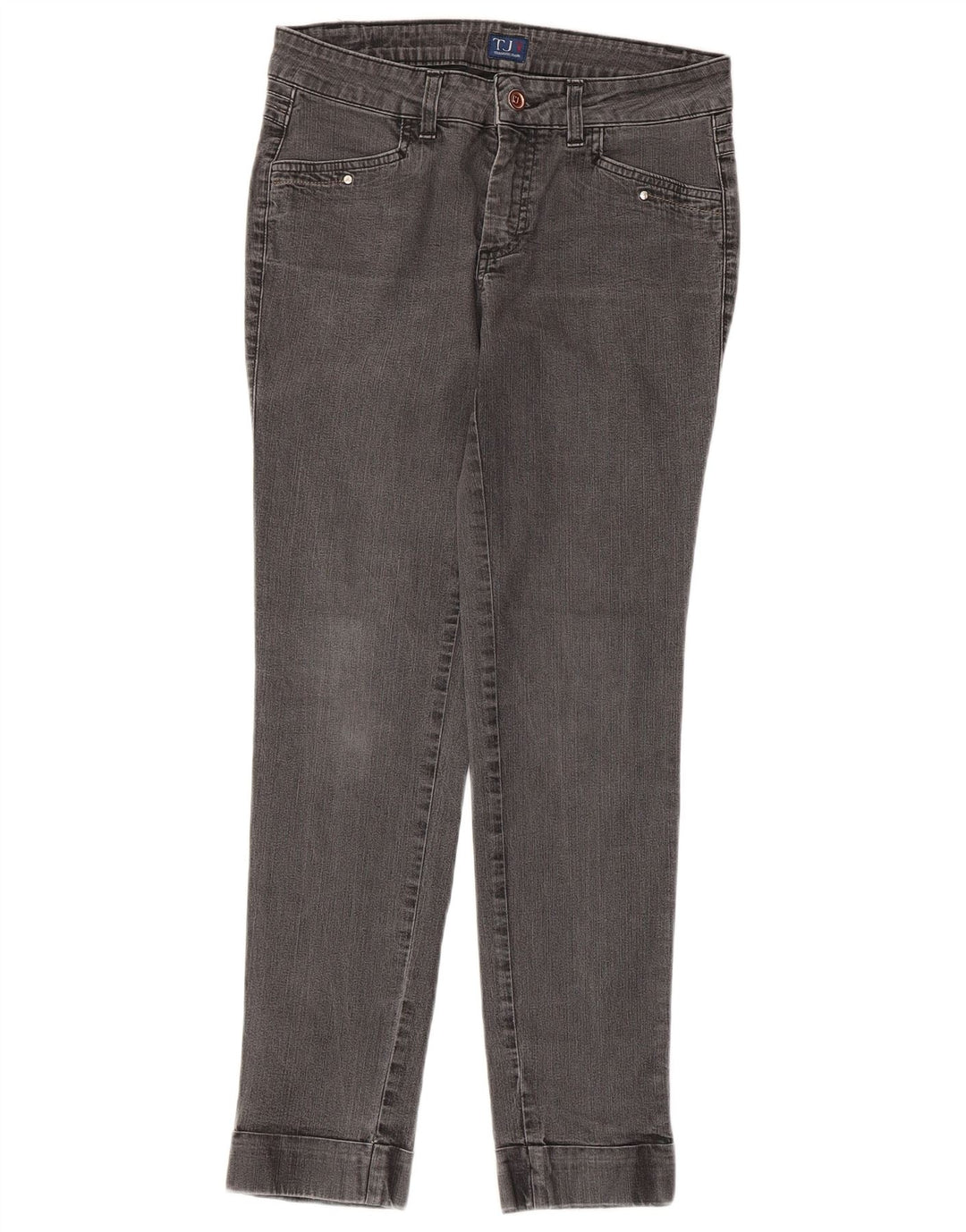 Vaqueros Trussardi Mujer Slim W26 L28 Gris Algodón