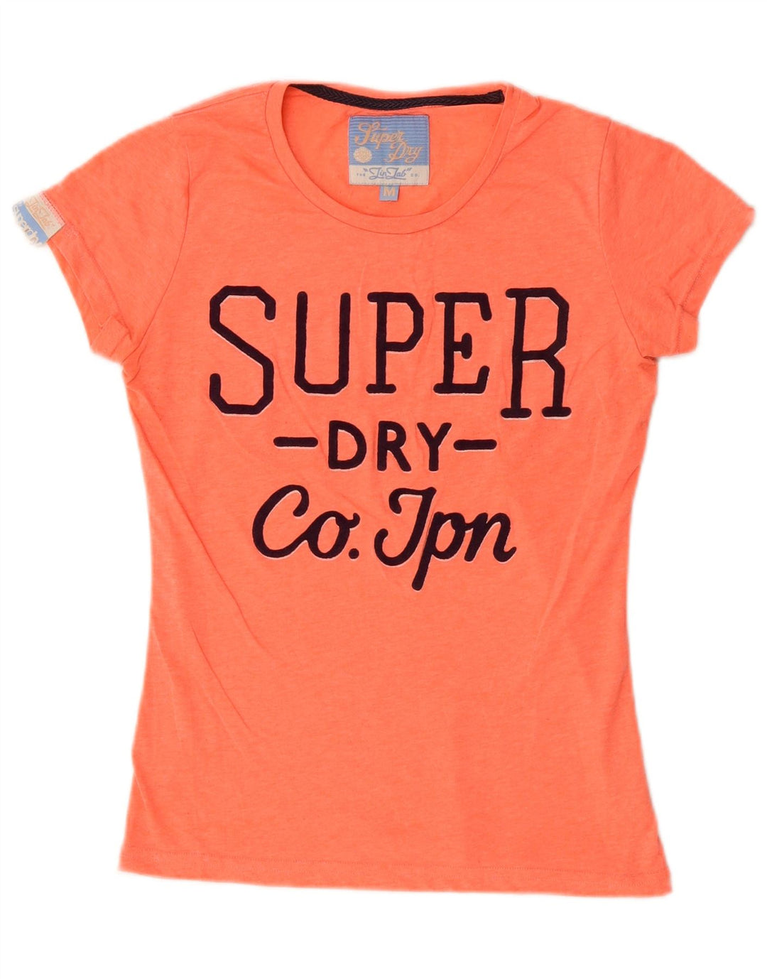 Superdry Camiseta gráfica para mujer Top UK 42 Algodón naranja mediano