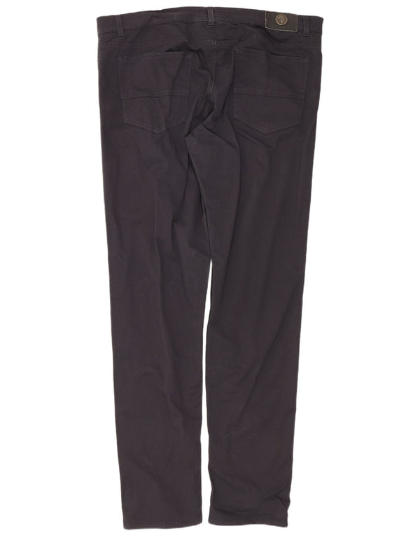 Pantalones Hombre Trussardi Slim Casual W42 L35 Algodón Negro