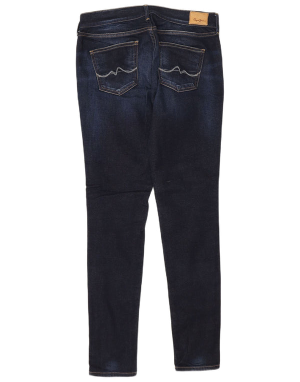 PEPE Jeans Vaqueros pitillo ajustados de cintura baja para mujer W29 L30 Azul marino Algodón