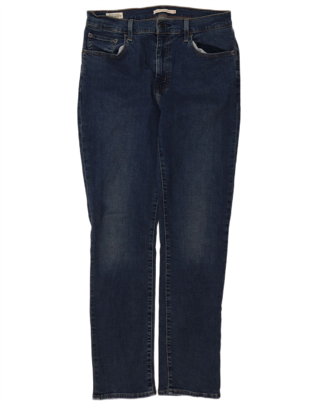 LEVI'S Jeans rectos de talle alto 724 para mujer W32 L32 Algodón azul