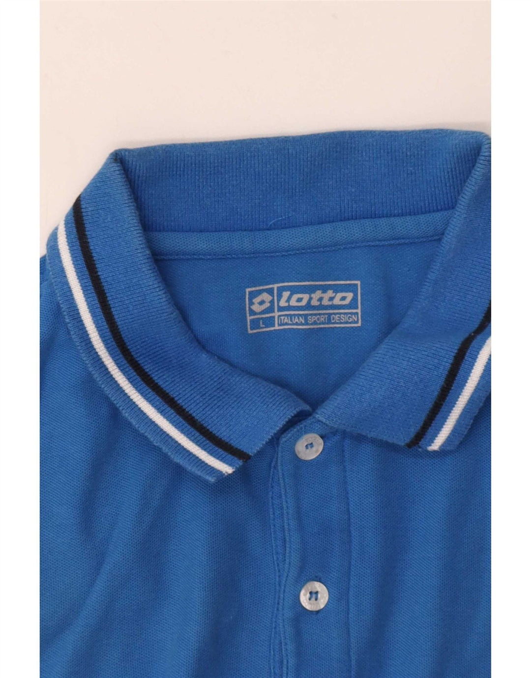 Polo Lotto Hombre Azul Grande