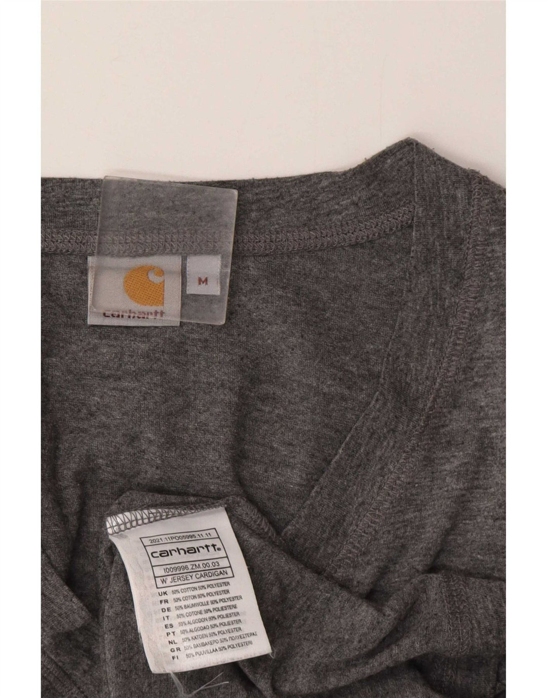 Carhartt Cárdigan para mujer UK 44 Algodón gris medio