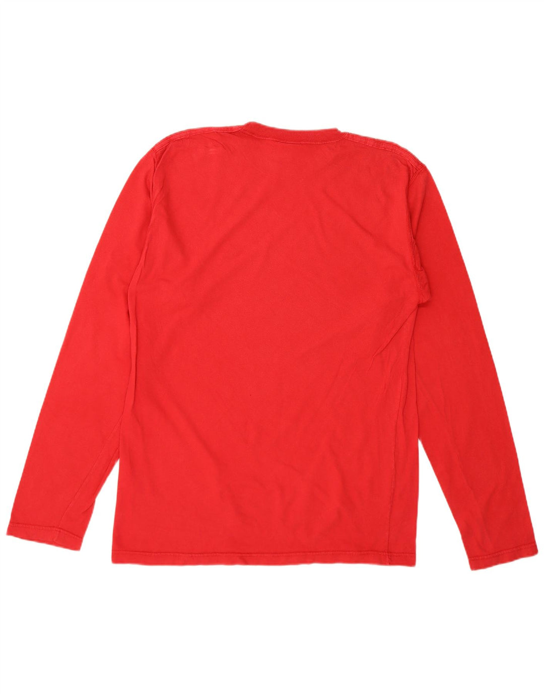 Adidas - Camiseta de manga larga para hombre, talla 36/38, talla pequeña, color rojo