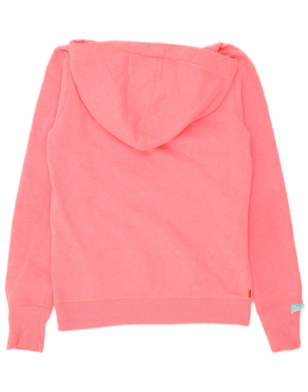 Superdry Jersey con capucha gráfica para mujer UK 6 XS Poliéster rosa