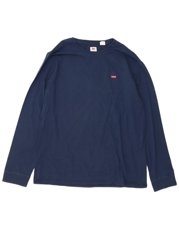 Levi's Hombre Standard Top Manga Larga XL Algodón Azul Marino