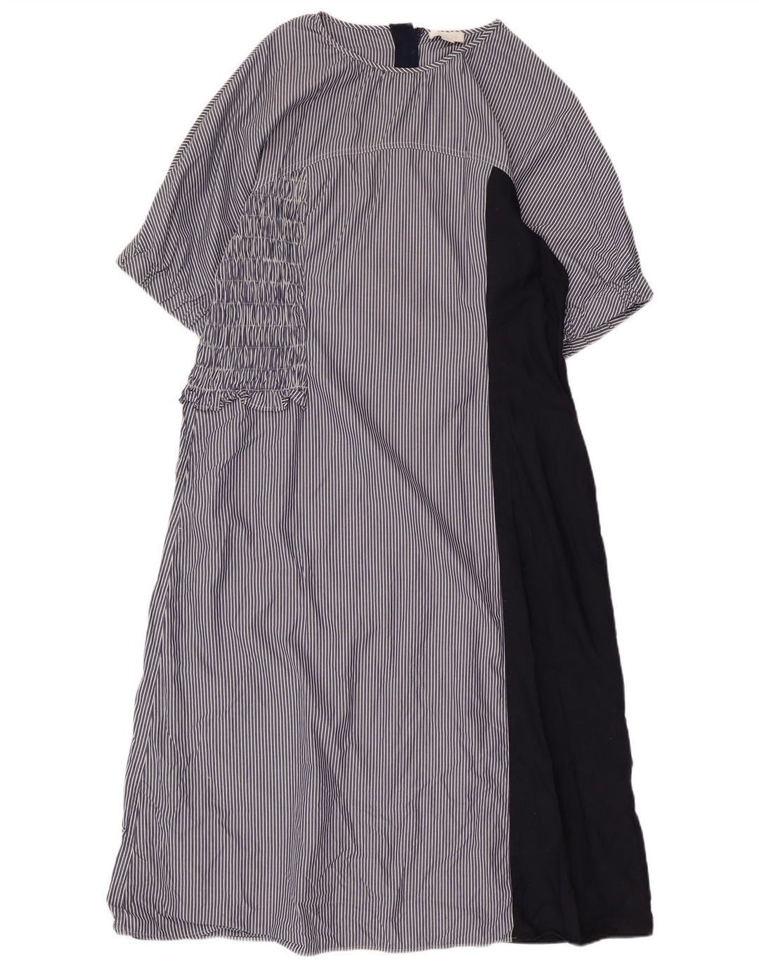 Vestido largo para mujer COS EU 44 XL Algodón a rayas azul marino