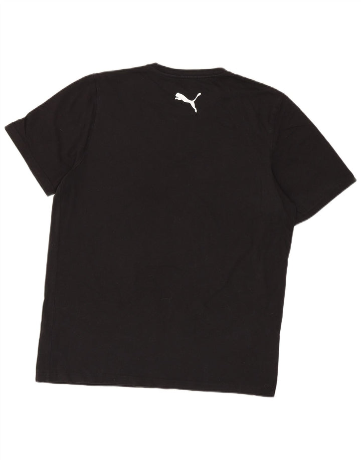 Puma - Camiseta para hombre, talla grande, algodón negro