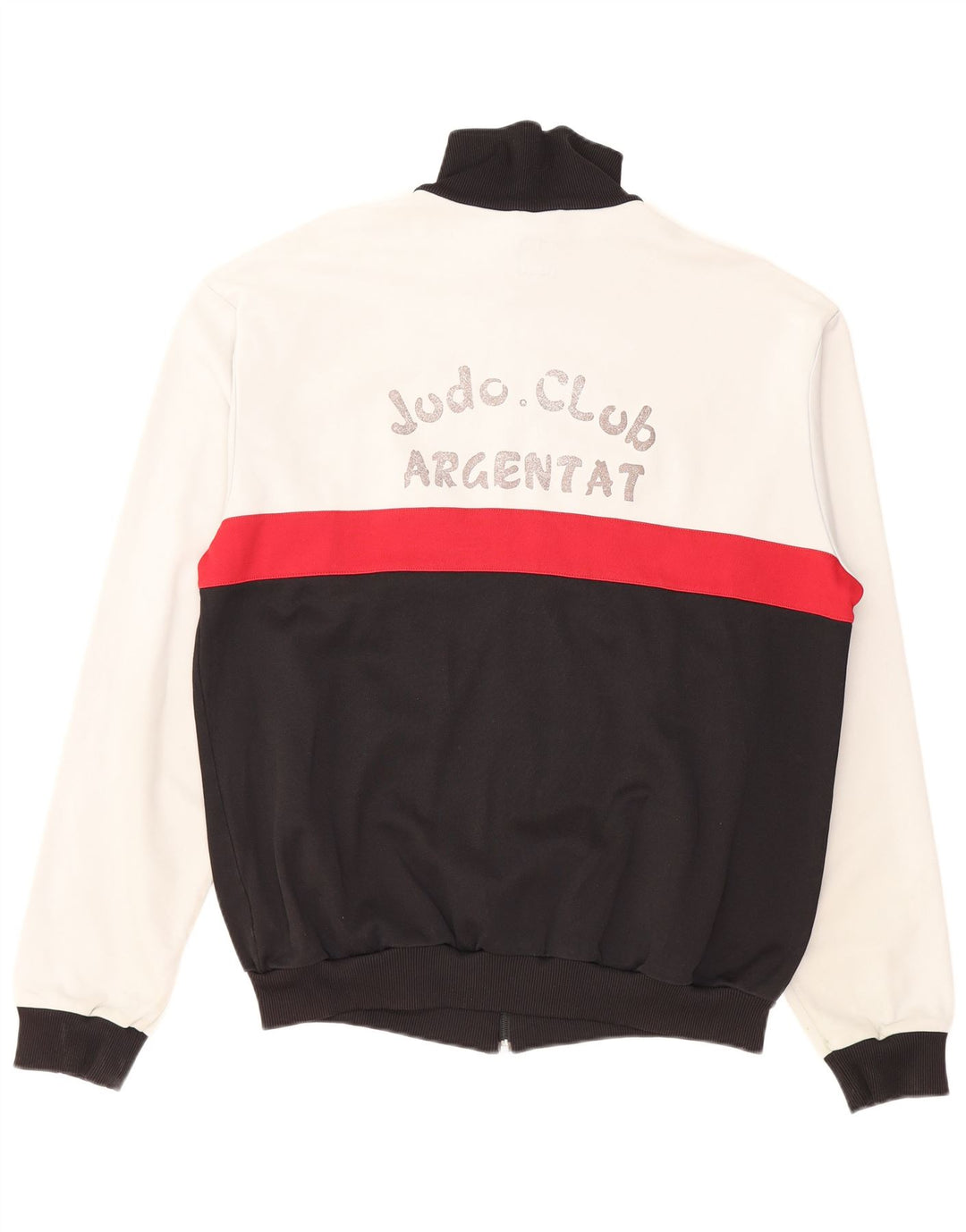 Adidas Hombre Gráfico Chándal Top Chaqueta XL Negro Colorblock Algodón