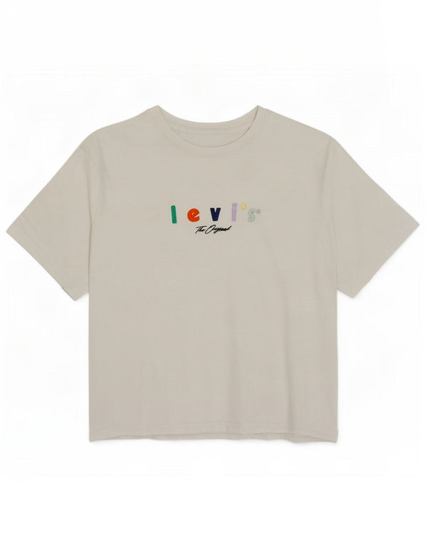 Levi's Camiseta con gráfico de ajuste relajado para mujer UK 44 Medium White