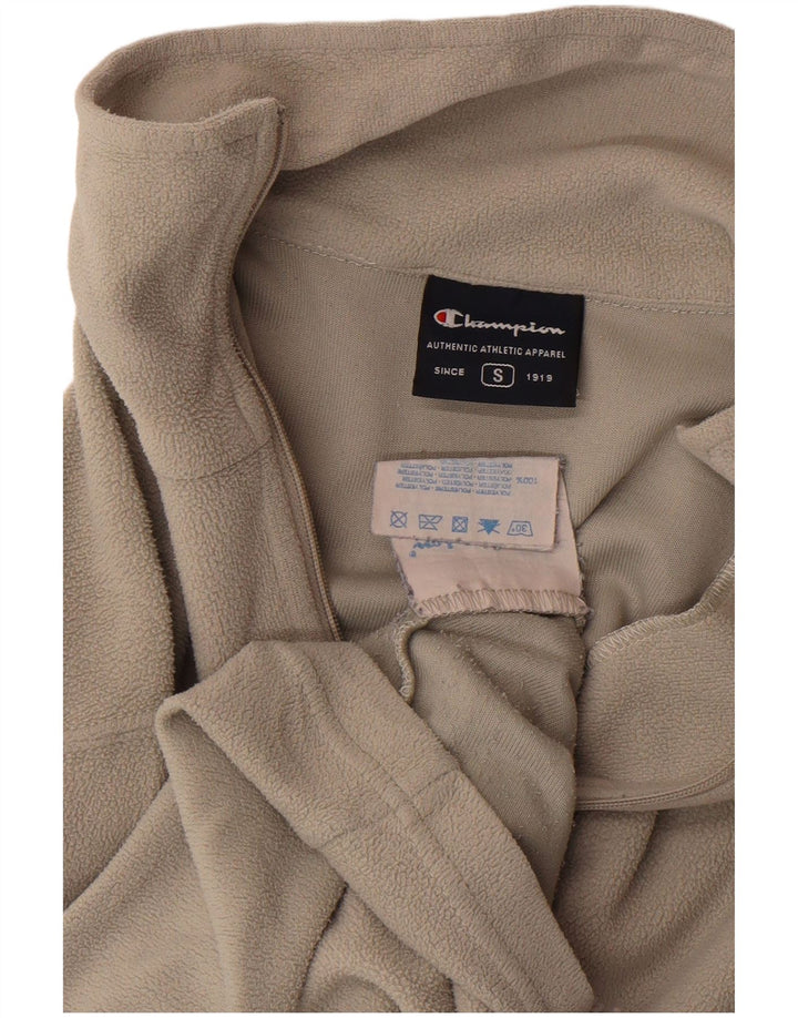 Champion Jersey De Forro Polar Con Cremallera Para Hombre Pequeño Poliéster Gris