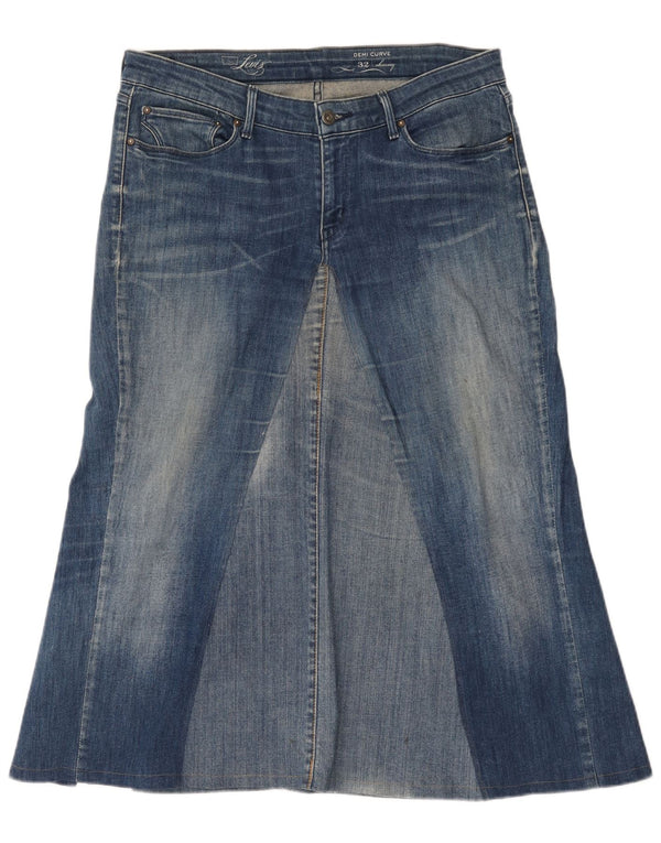 Levi's Falda vaquera ajustada Demi Curve para mujer W32 Algodón azul grande