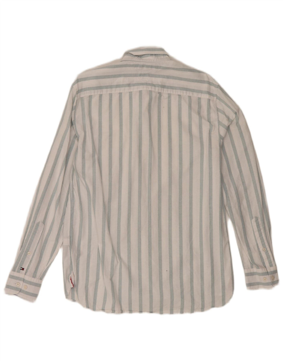 Camisa Tommy Hilfiger de corte regular para hombre de algodón a rayas blancas medianas