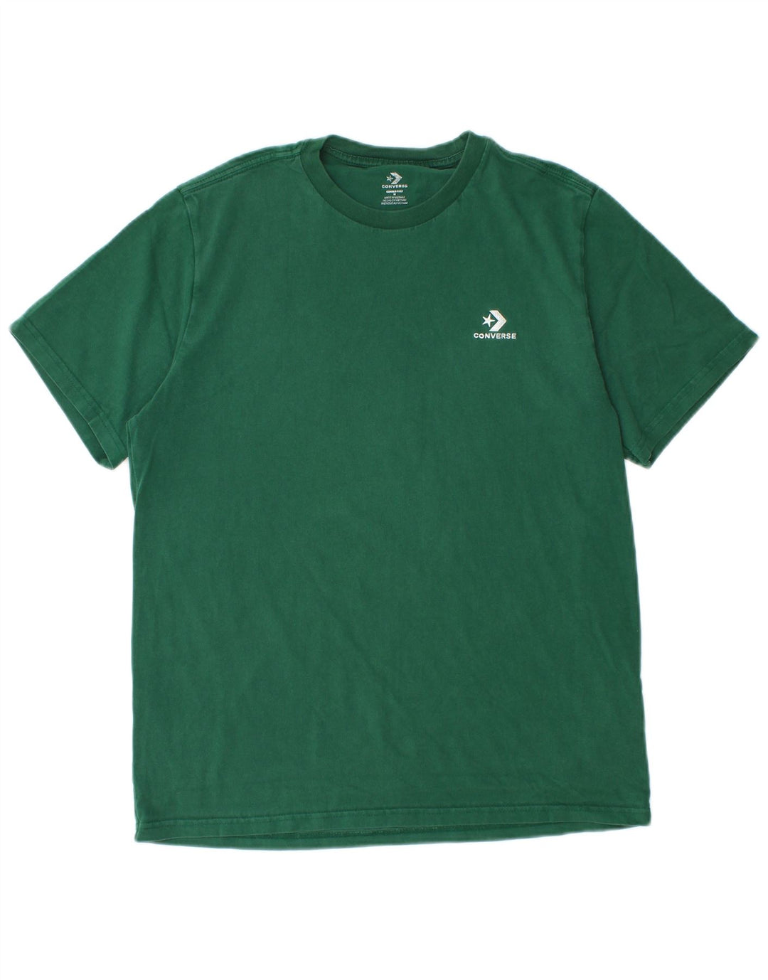 Camiseta Converse Hombre Top Algodón Verde Medio