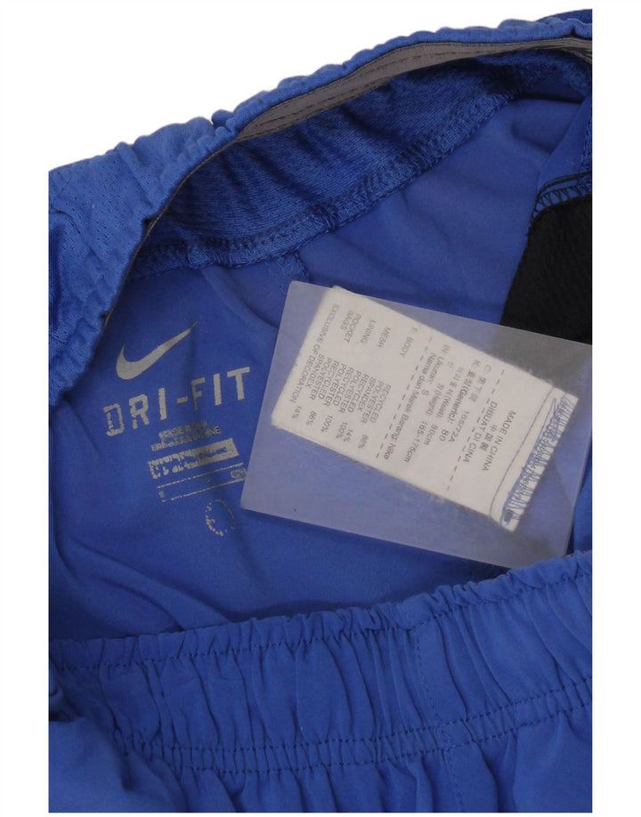 Nike - Pantalones cortos deportivos Dri Fit para hombre, poliéster, color azul pequeño