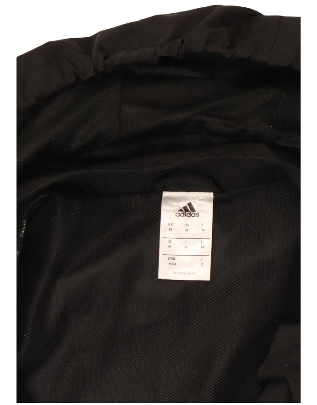 ADIDAS Chaqueta superior de chándal con capucha para hombre Poliéster color block negro mediano