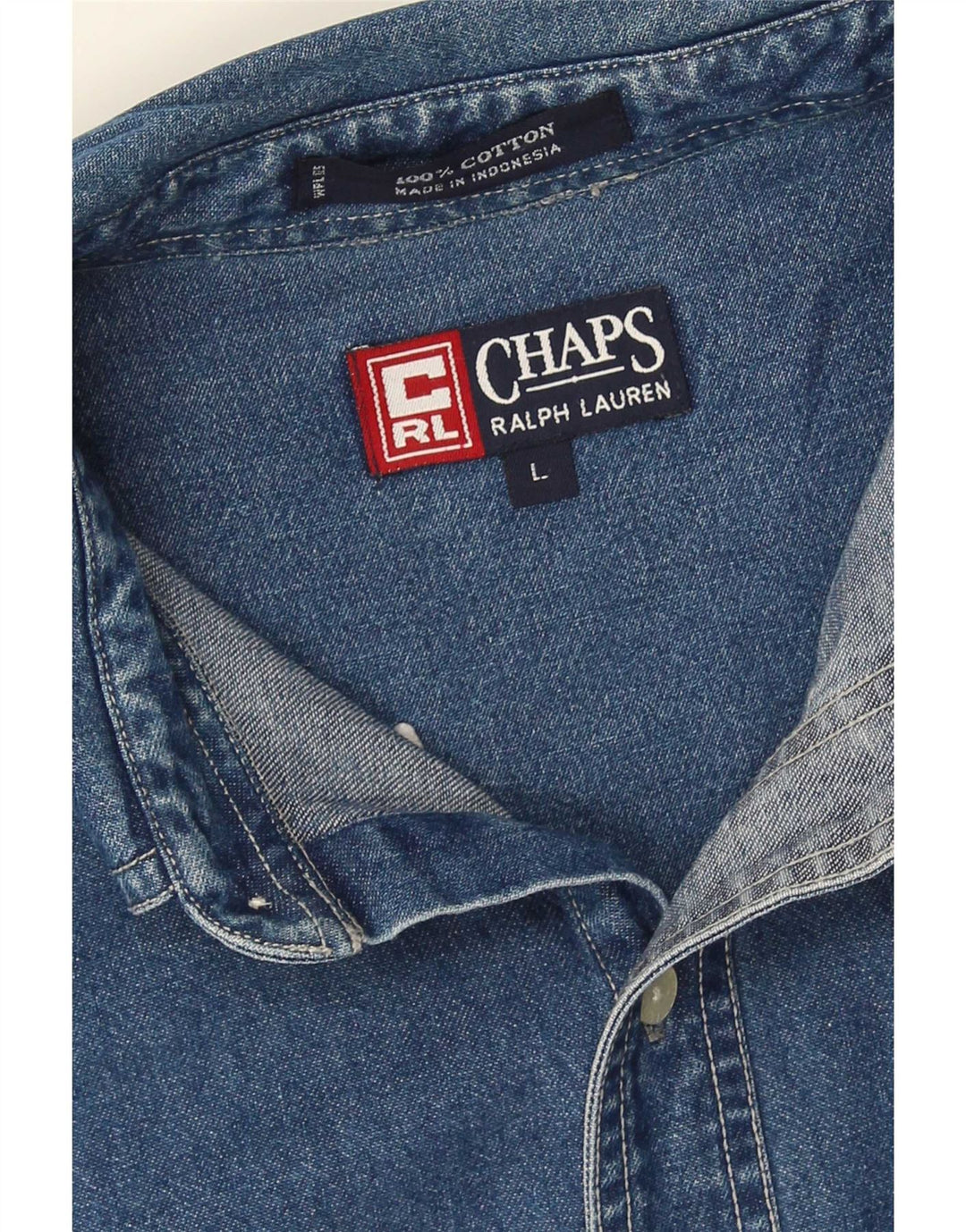 Chaps Ralph Lauren Camisa vaquera para hombre Algodón azul grande