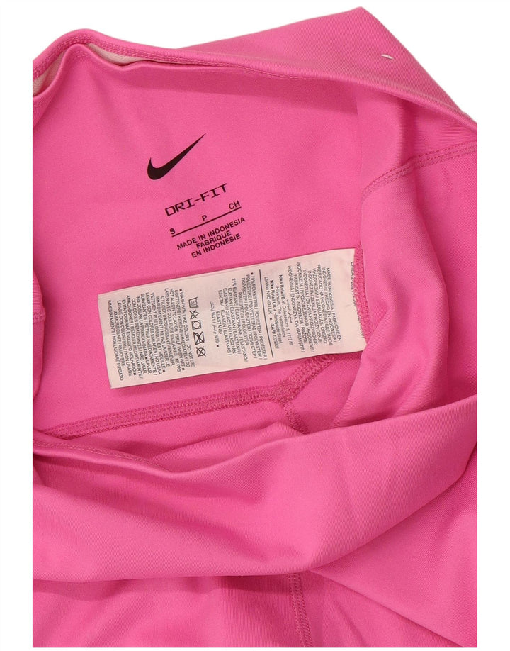 Nike - Pantalones cortos deportivos Dri Fit para mujer, talla 8, poliéster rosa pequeño