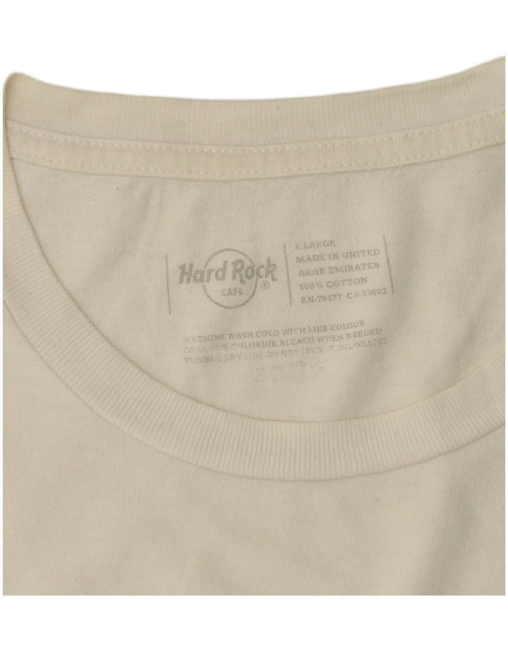 Hard Rock Cafe Mujer Dublin Graphic Camiseta Top UK 18 XL Algodón Blanco