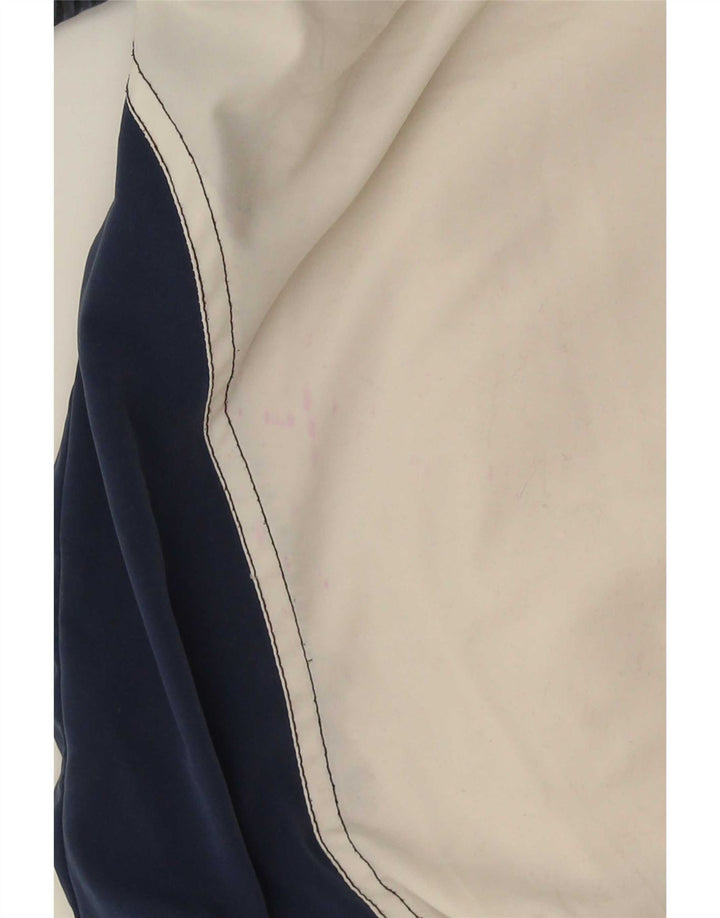 Lotto Hombre Chándal Top Chaqueta Small Blanco Colorblock Poliéster