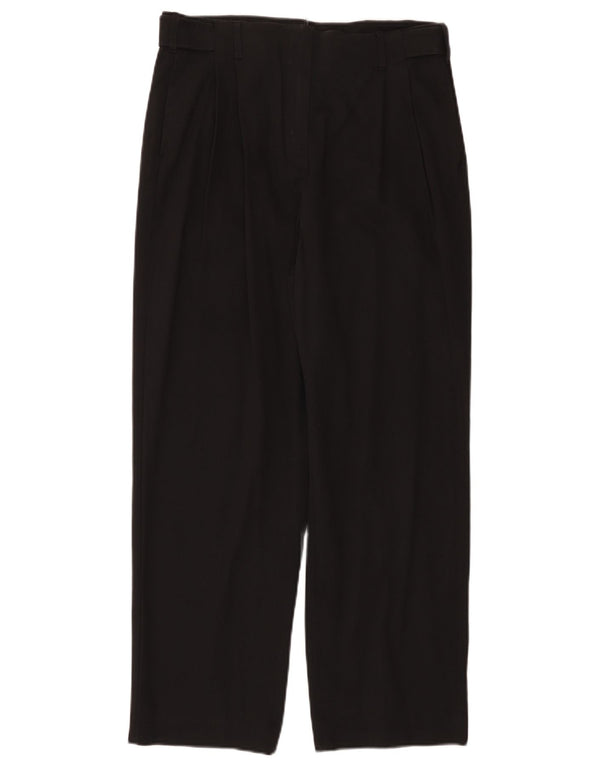 Massimo Dutti Pantalón Traje Cintura Alta Mujer EU 40 Medium W30 L28 Negro