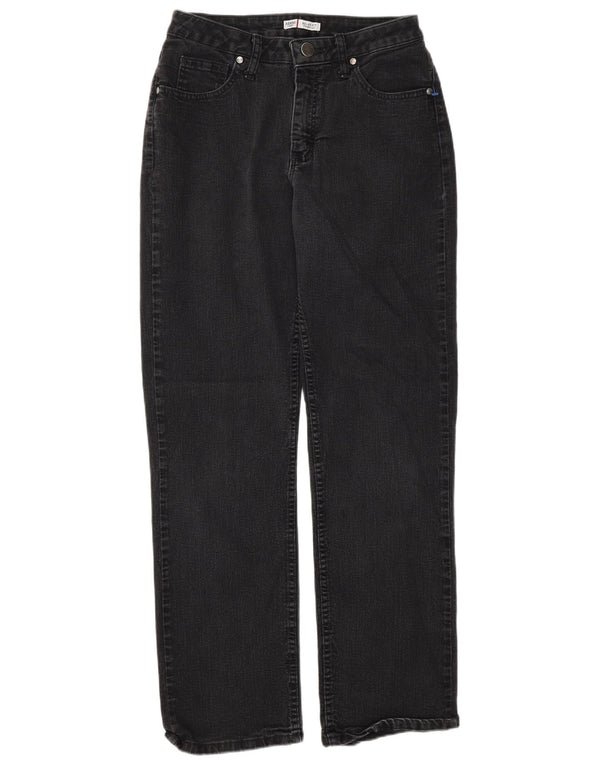 Lee Mens Riders Jeans rectos de ajuste relajado US 6 Medium W26 L30 Algodón negro