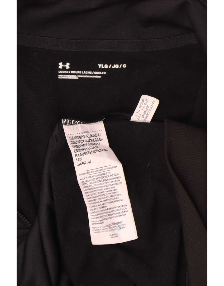 Under Armour Chaqueta de chándal para niños 11-12 años Grande Negro Poliéster